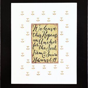 Artiste Zweigart Counted Cross Stitch Kit Hope is an Anchor Hebrews 6:19 10"x13"